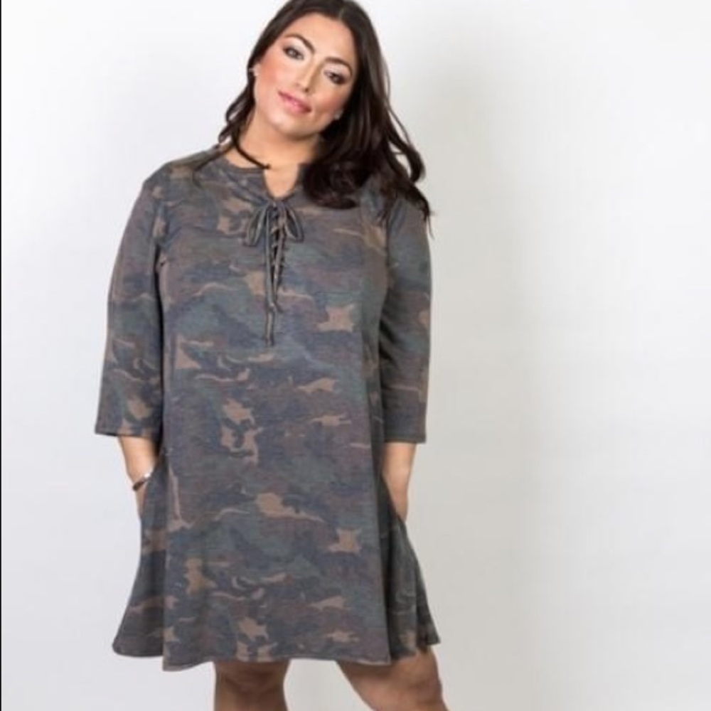 Elara Luna NWT Camo Dress